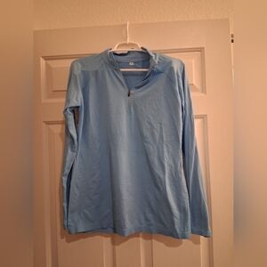Athleta Momentum Half Zip Size XL Light Blue